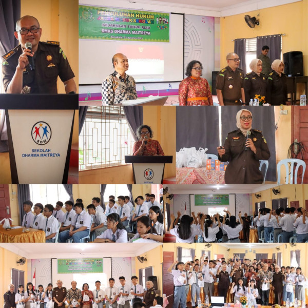 Kejaksaan Tinggi Riau Gelar Program Jaksa Masuk Sekolah di SMKS Dharma Maitreya Bengkalis