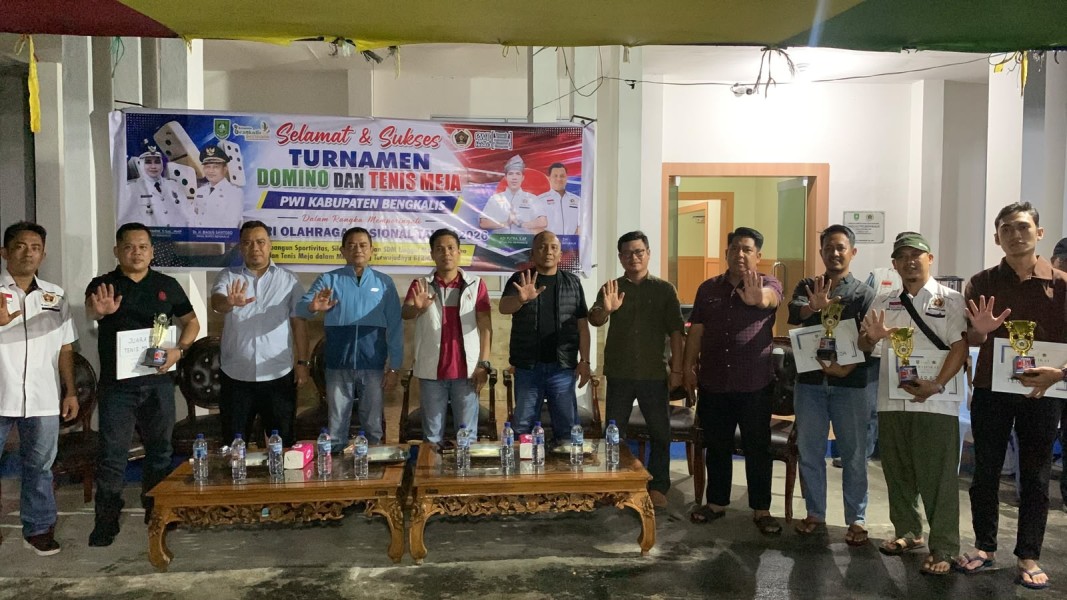 Ketua PWI Bengkalis Didampingi Kepala Kejaksaan dan Kalapas Menutup HAORNAS 2026