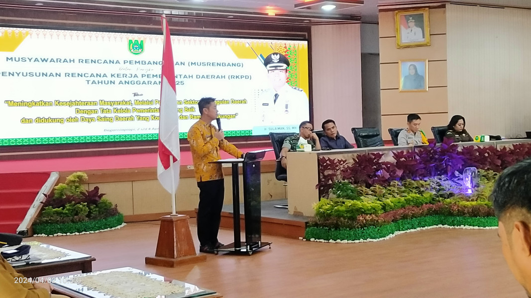 Bupati Rohil Buka Secara Resmi Musrenbang Kabupaten Dalam Rangka Penyusunan RKPD Tahun 2025