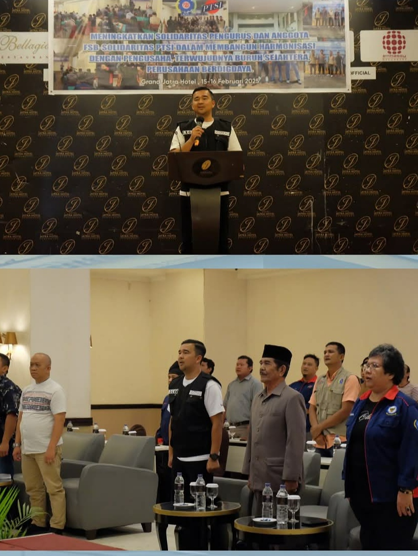 Kadisnakertrans Riau Hadiri Rapat Kerja FSBSI PT Prima Transport Service Indonesia