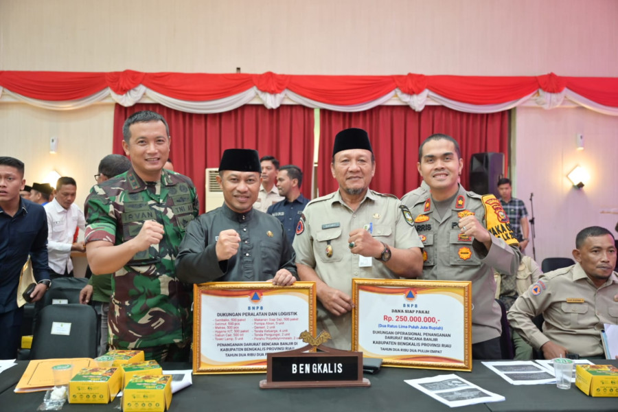 Bupati Bengkalis Rapat Bersama BNPB Republik Indonesia