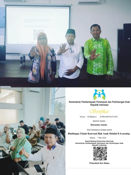 Ikuti Bimtek KHA Melalui E-learning, Dua Utusan FW-KLA Kota Pekanbaru Resmi Kantongi Sertifikat dari Kementerian PPPA RI