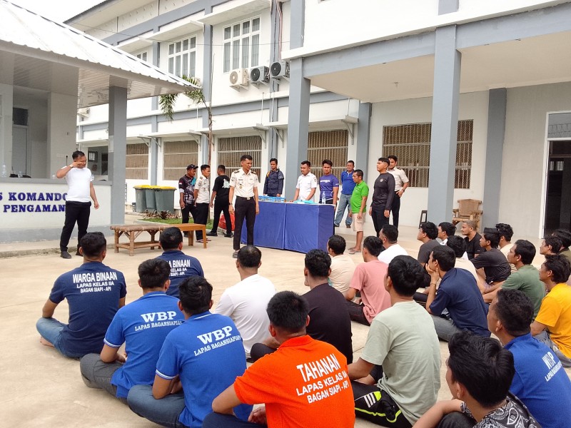 Nihil Narkoba, Hasil Tes Urine Mendadak 50 Warga Binaan Lapas Bagansiapiapi Negatif