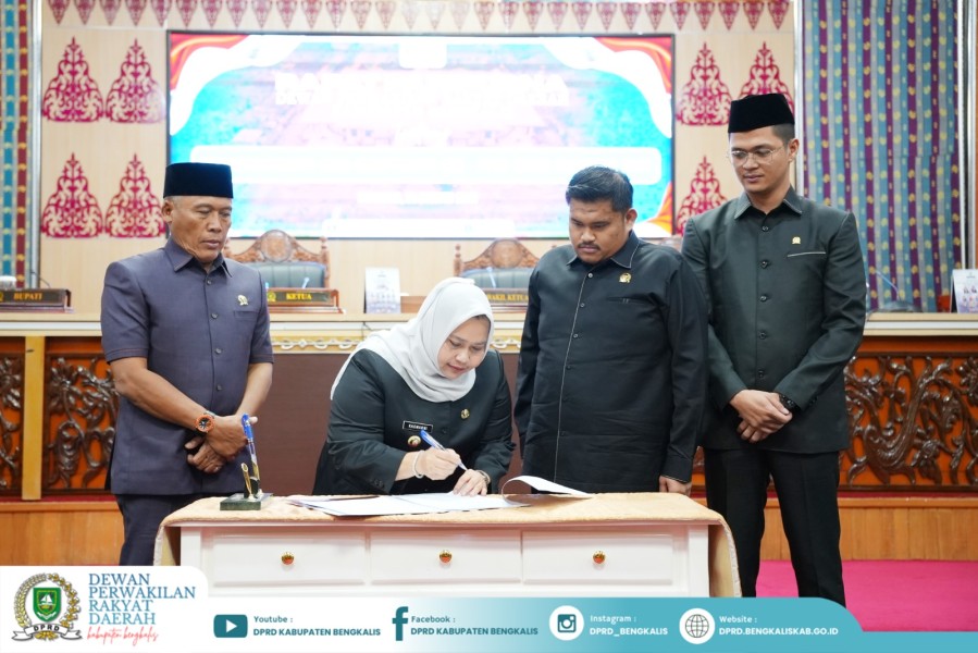 DPRD Bengkalis Gelar Rapat Paripurna Tandatangani Nota Kesepakatan Perubahan KUA-PPAS 2027