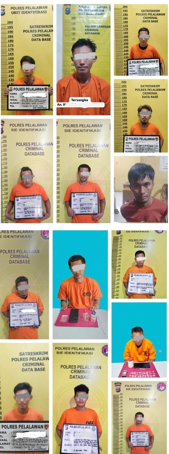 Polres Pelalawan Bongkar 6 Kasus Narkotika dalam 10 Hari, 14 Tersangka Diamankan!