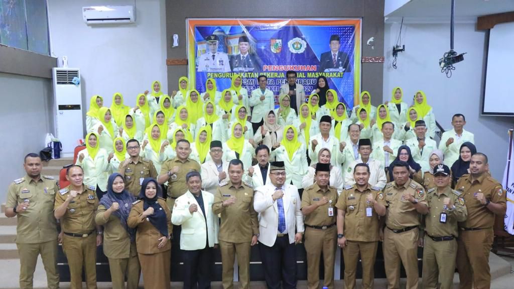 Pj walikota pekanbaru Melantik Pengurus Ikatan Pekerja Sosial Masyarakat (IPSM) Kota Pekanbaru Periode 2022-2027