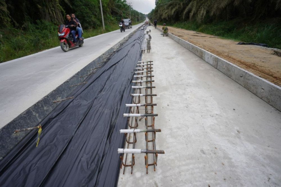 Target Oktober Pembangunan Jalan Lintas Mahato - Simpang Manggala Rampung