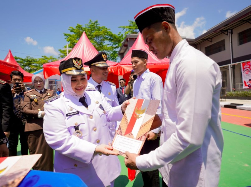 Remisi Momentum Perbaikan Diri, HUT ke-80 RI Wujudkan Semangat Persatuan dan Kemajuan Bangsa, Bupati Kasmarni